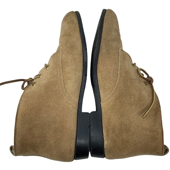 VTG Daniel Green Outdorables USA Suede Sherpa Lined Lace Up Ankle Booties Tan 6 - Picture 5 of 14